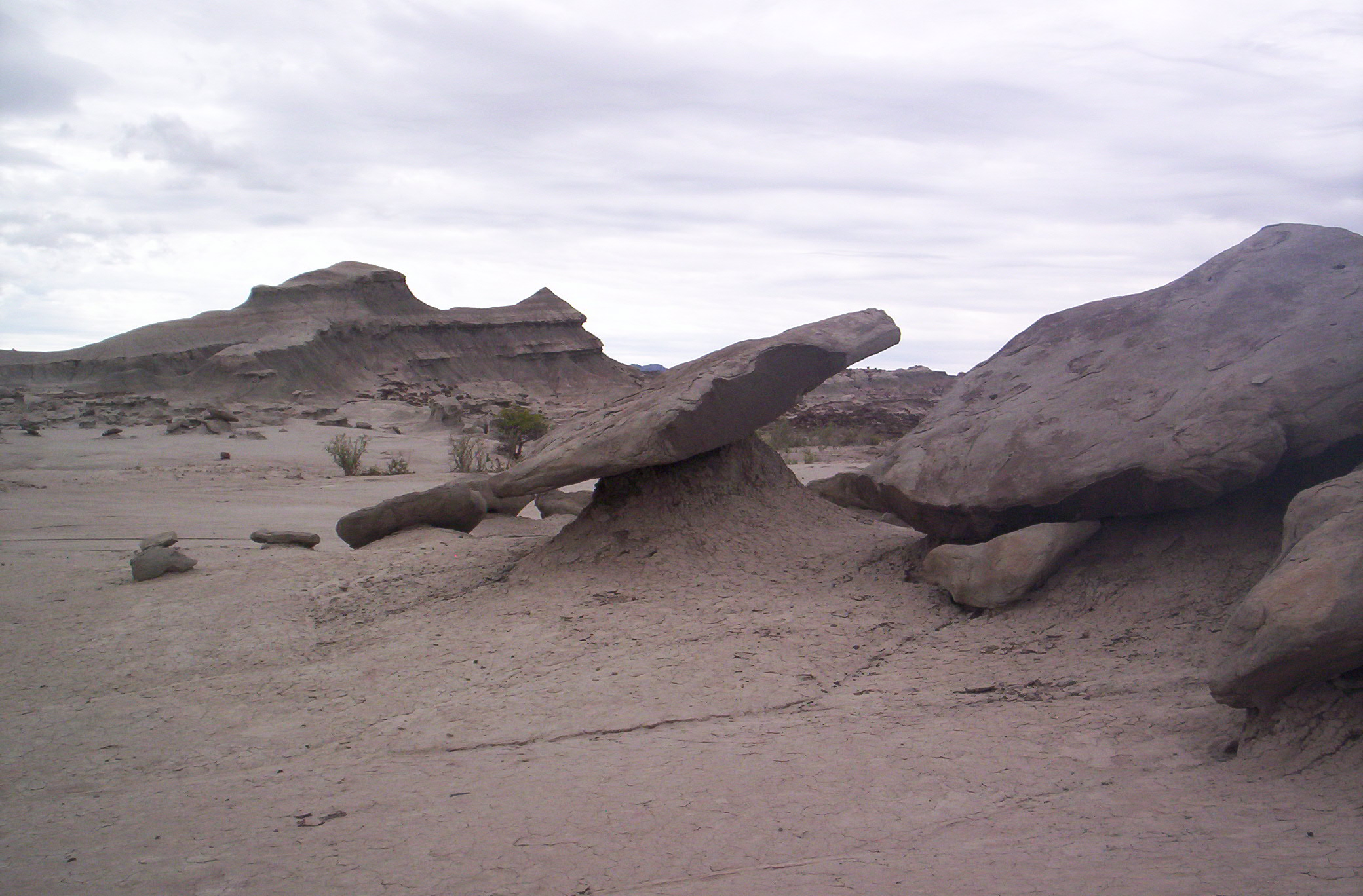 Fotografía del paisaje de Ischigualasto, en la provincia de San Juan